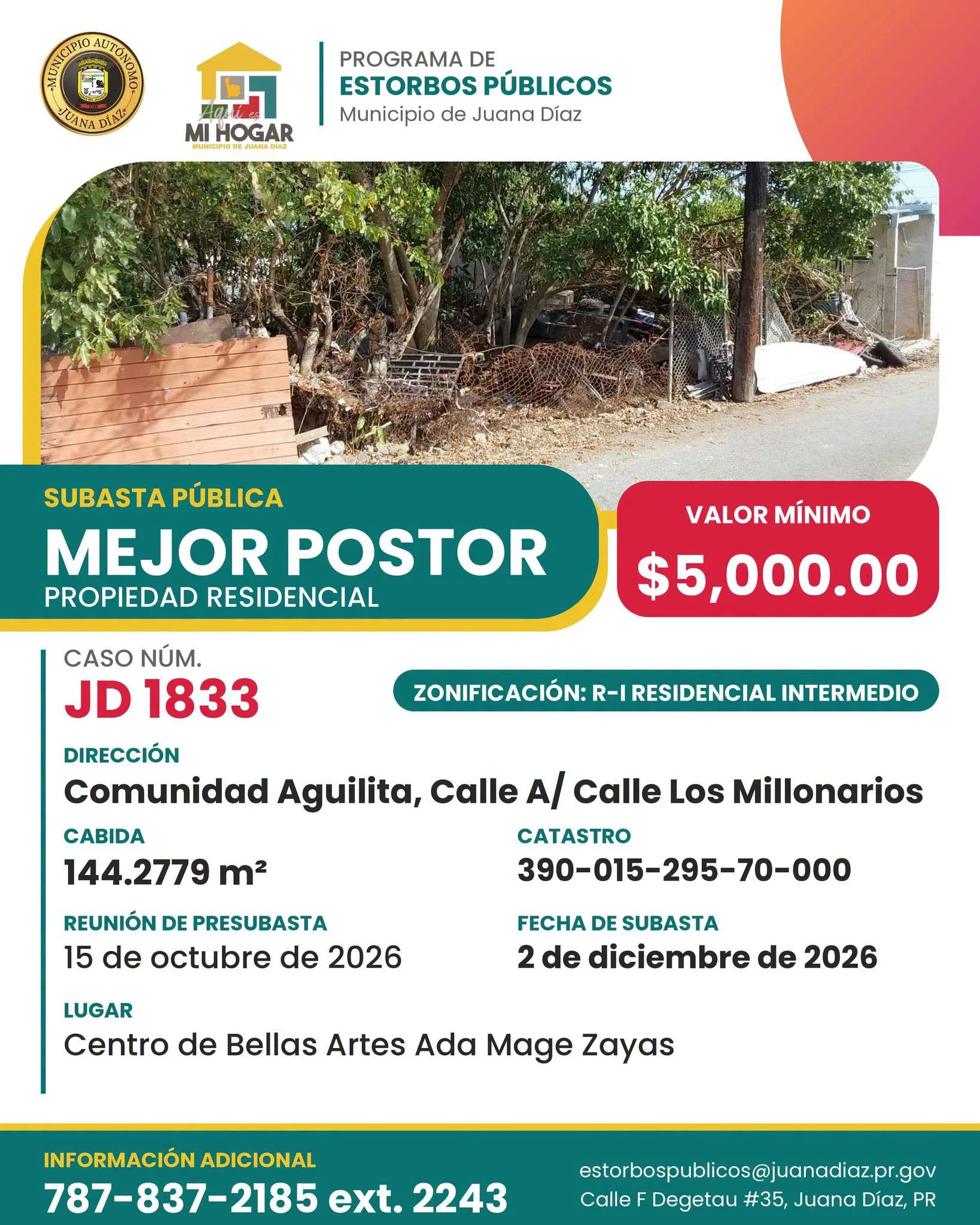 Propiedad 2 — Caso JD-1833