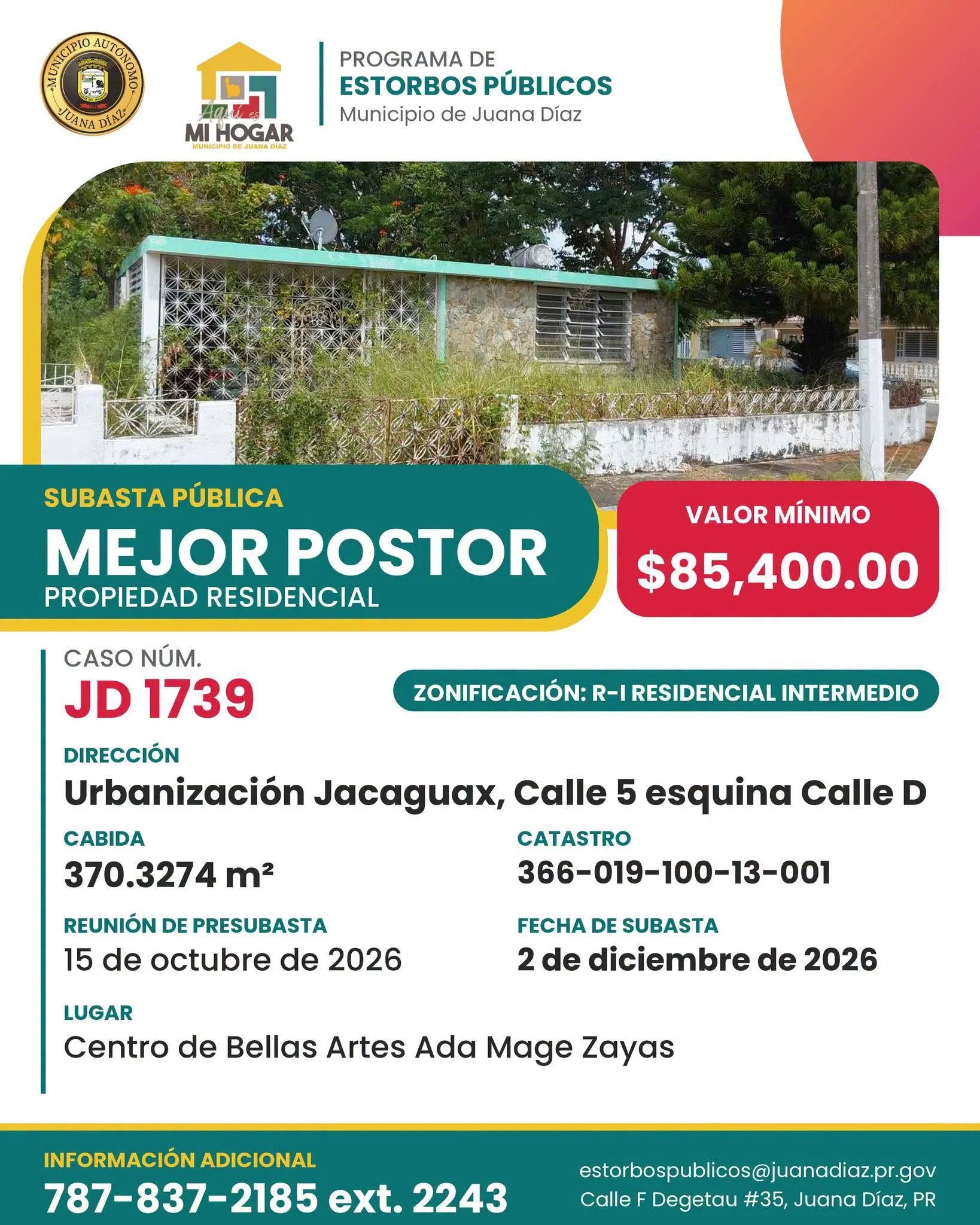 Propiedad 1 — Caso JD-1739