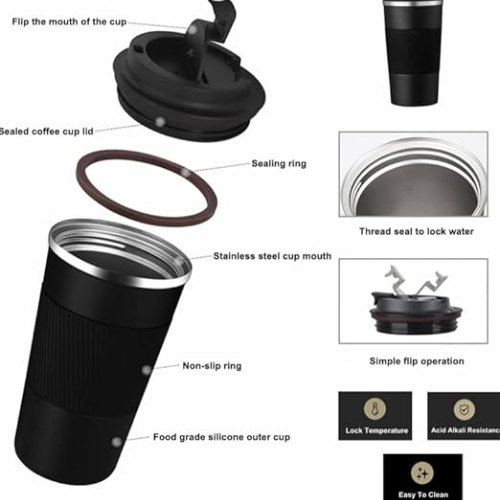 Vaccum Coffee Cup - Image 4