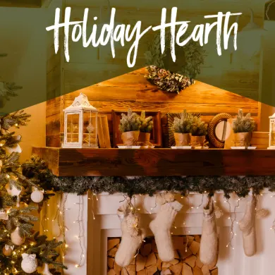 Mantels, Stockings, Garland for your Holiday Hearth - grab it before it's gone!