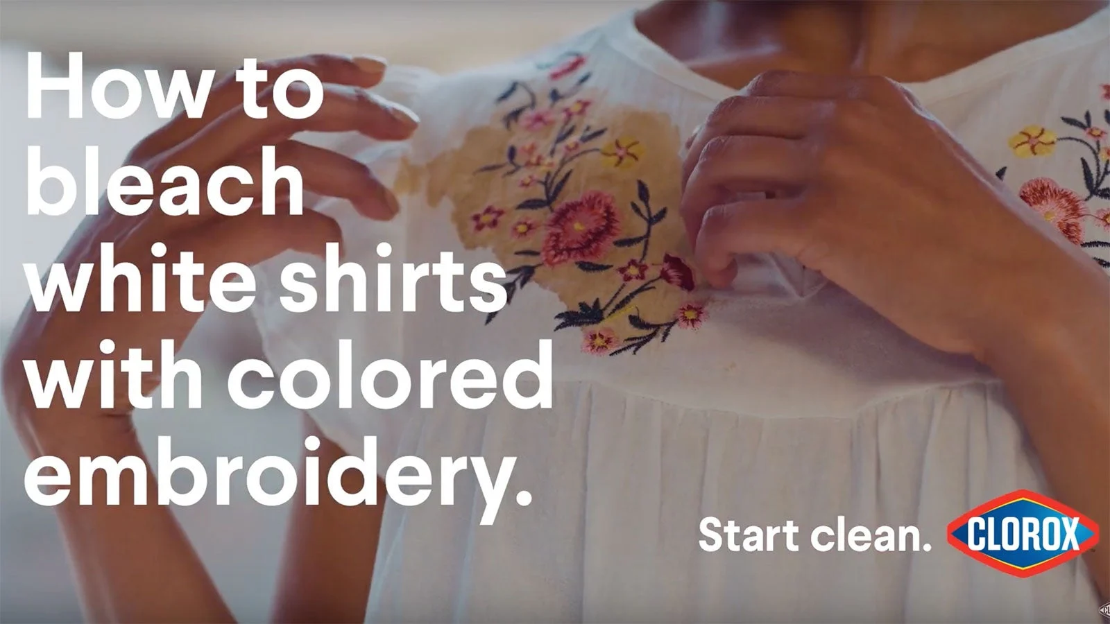 How to Bleach White Shirts with Colored Logos, Embroidery or Print Clorox®