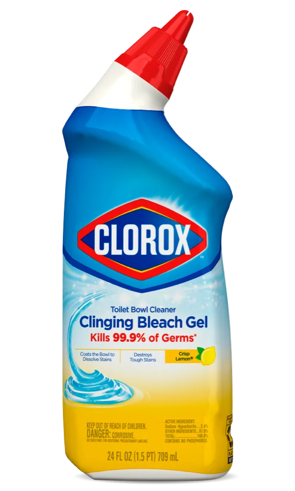 Toilet Bowl Cleaner – Clinging Bleach Gel | Crisp Lemon