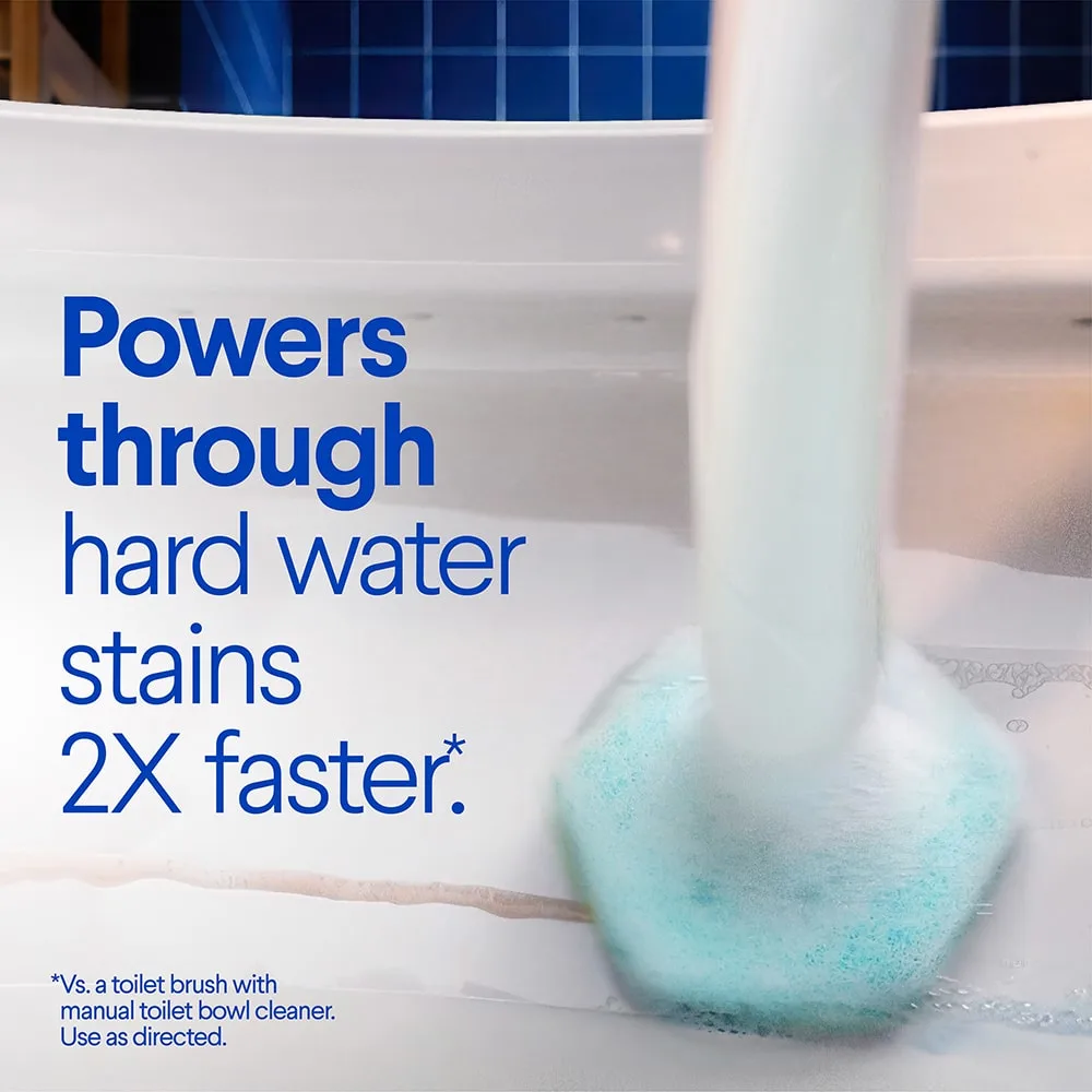 Powers through hard water stains 2x faster