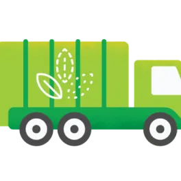 green composting truck