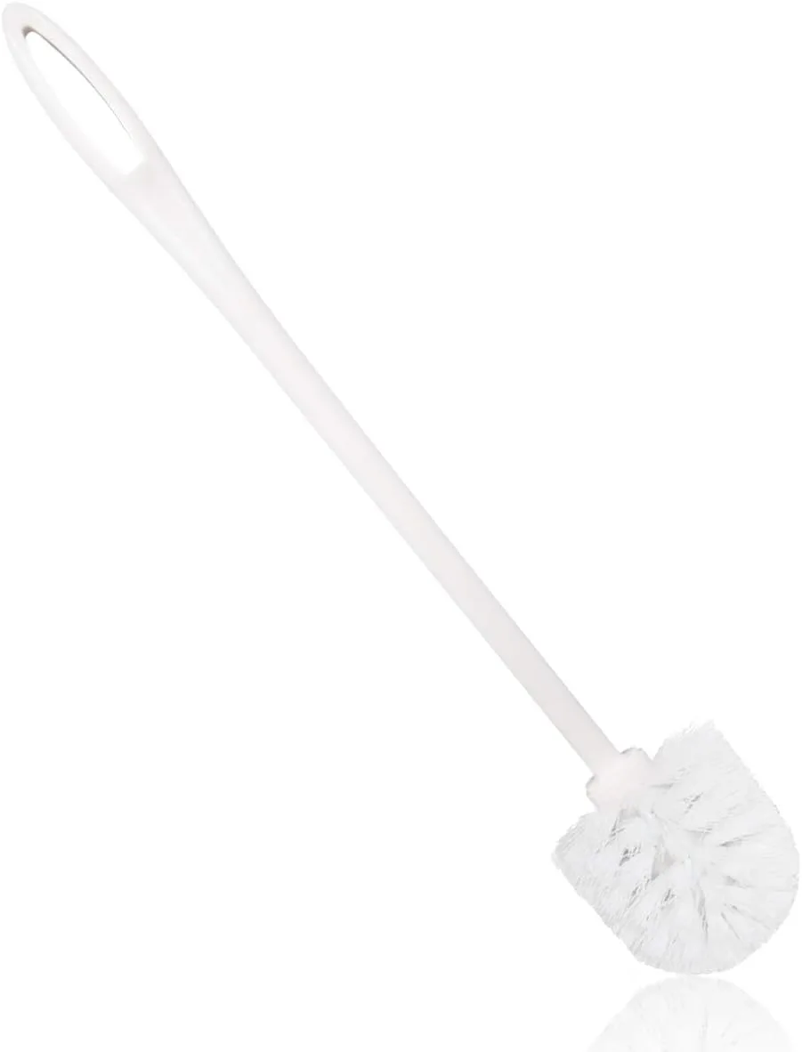 white toilet brush