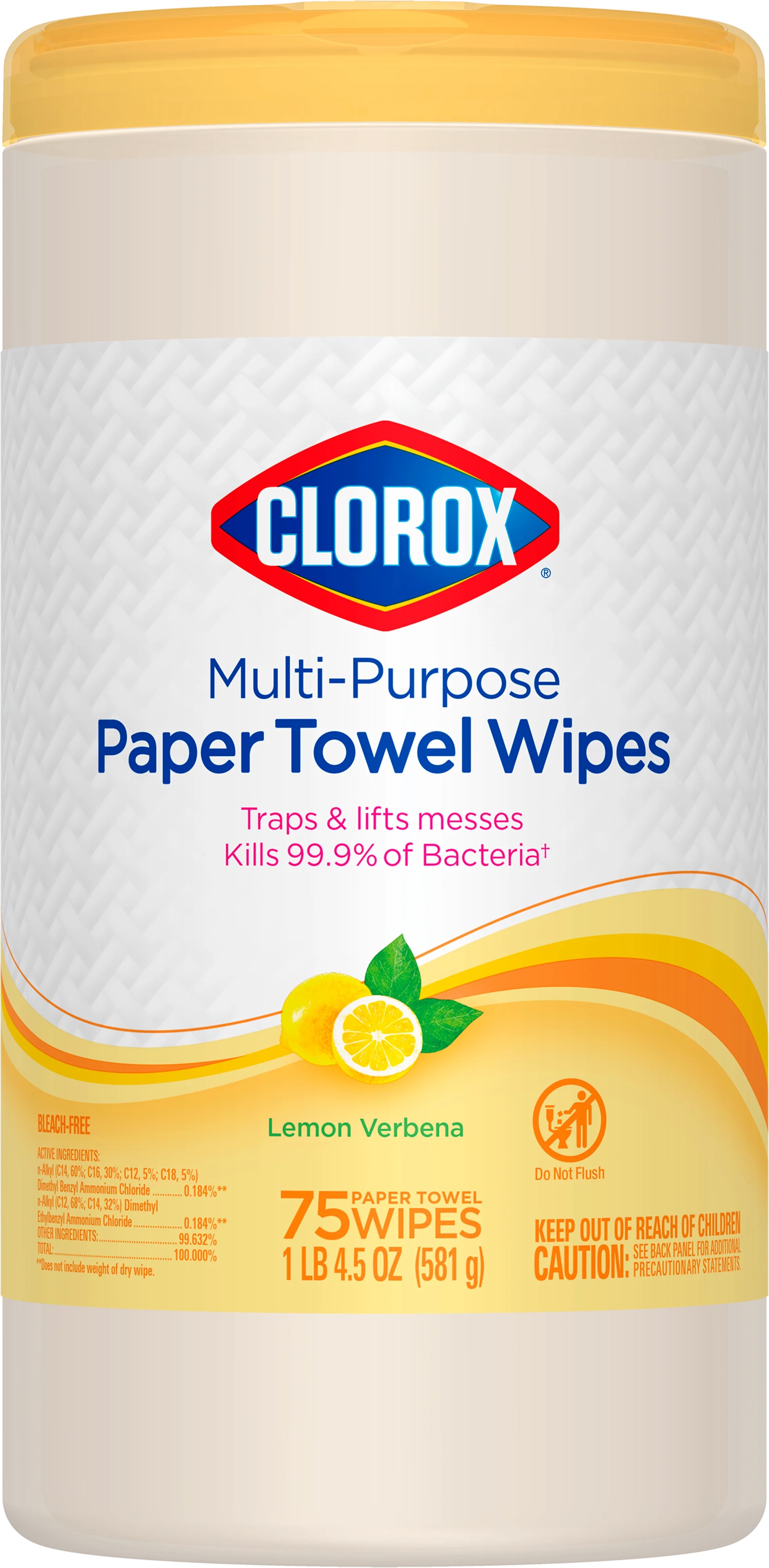 Multi-Purpose Paper Towel Wipes | Lemon Verbena