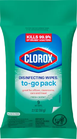 Pouch of Disinfecting Cleaning Wipes