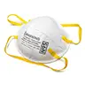 Mascarilla N95 blanca con correas amarillas