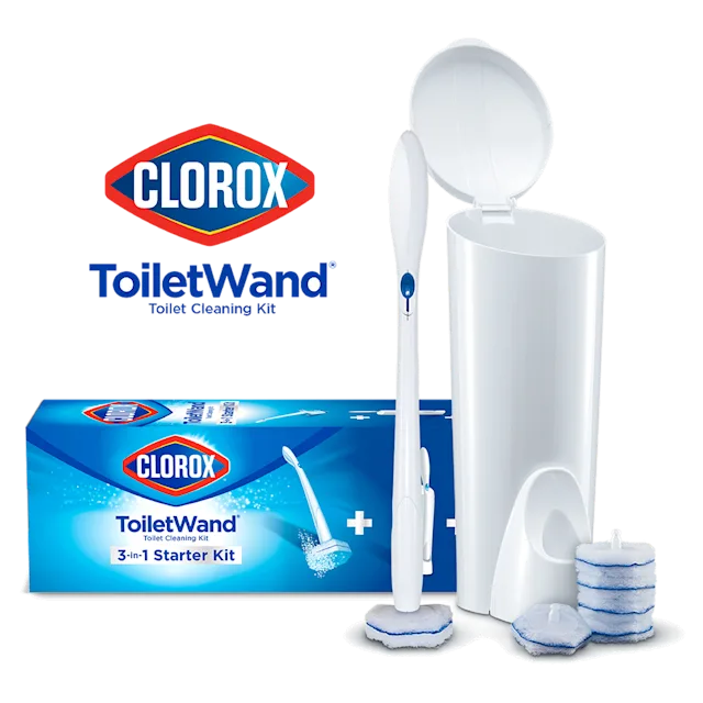 Clorox ToiletWand with refills and packaging