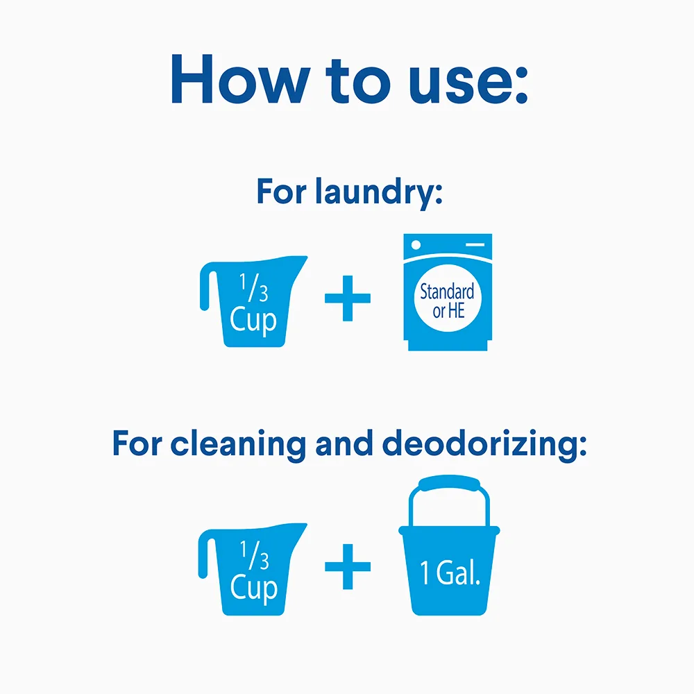 how to use for laundry and for cleaning and deodorizing