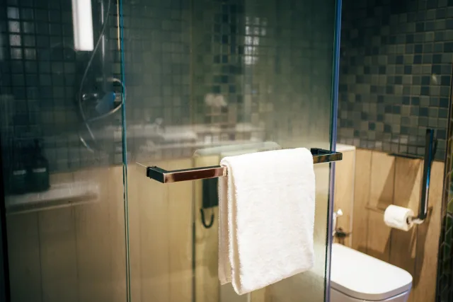 Cómo limpiar las puertas de vidrio de la ducha con blanqueador