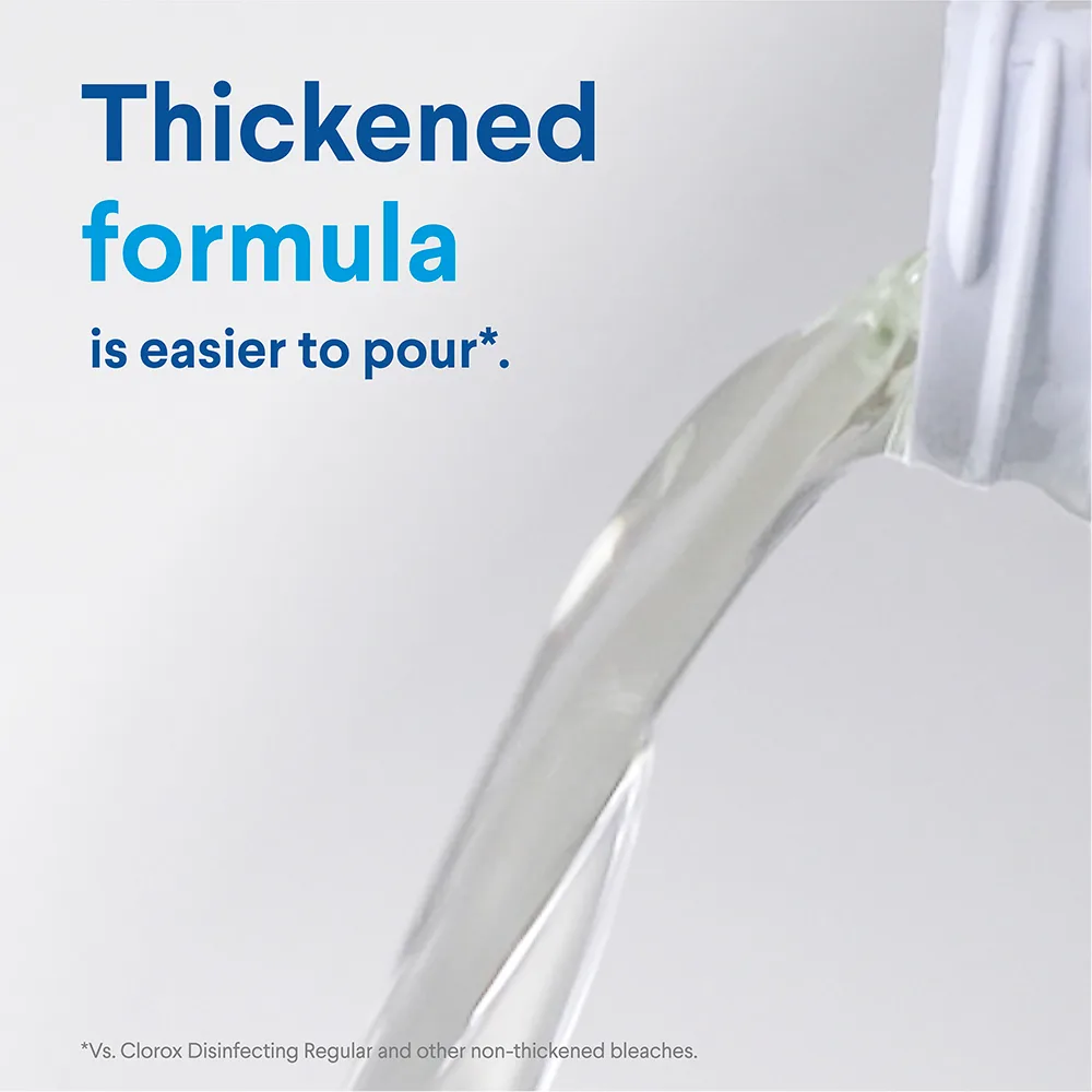 thickened formula is easier to pour