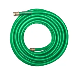 Garden hose with spray nozzle