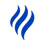 blue icon of wavy scent lines