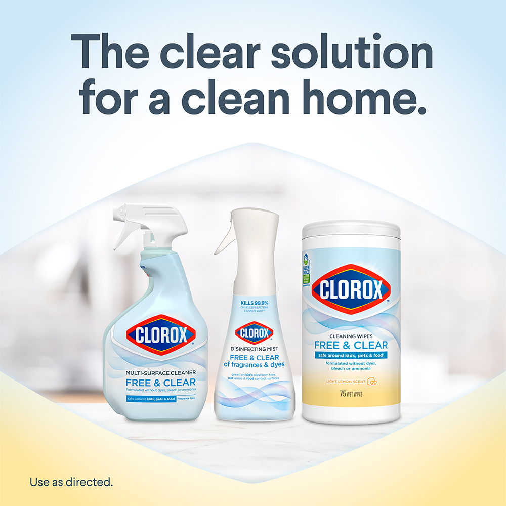 Clorox™ Free & Clear Cleaning Wipes Clorox™ Free & Clear Cleaning Wipes