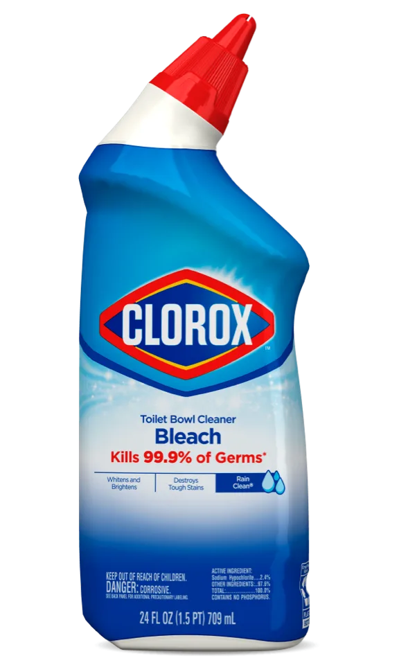 Bleach Toilet Bowl Stain Remover & Cleaner Liquid