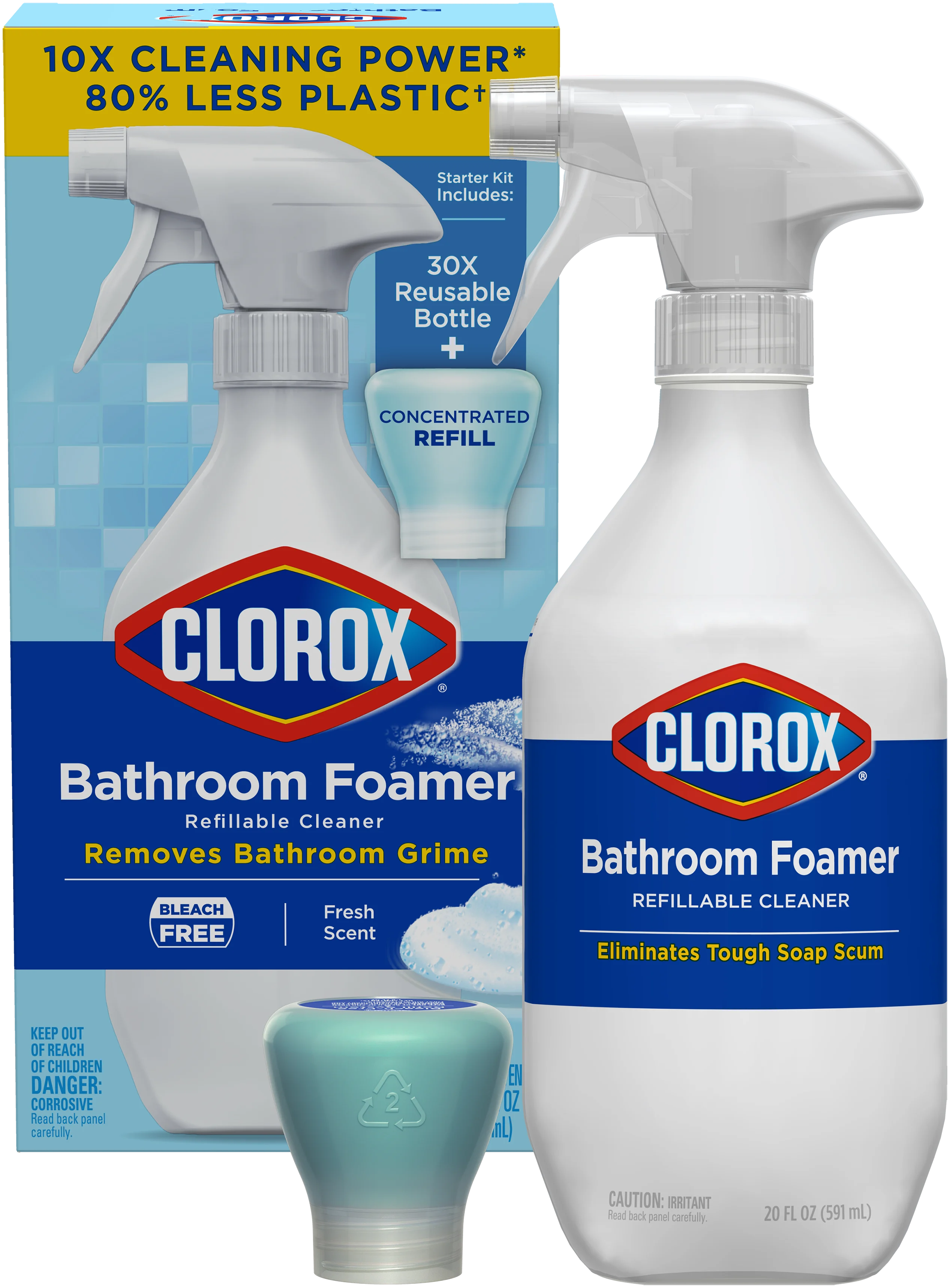 Bathroom Foamer Refillable Cleaner Starter Kit