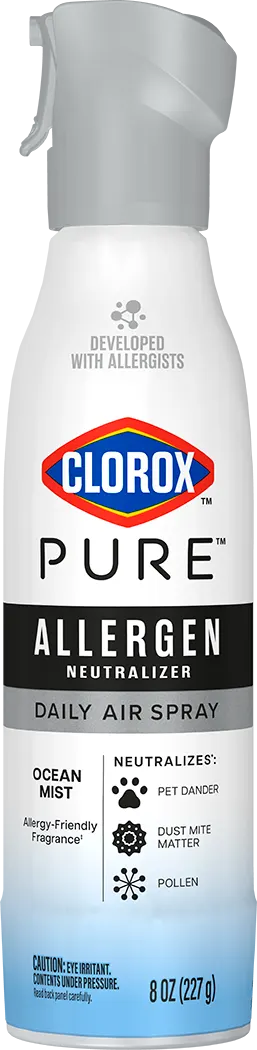Spray container of PURE Allergen Neutralizer Daily Air Spray in a Ocean Mist scent