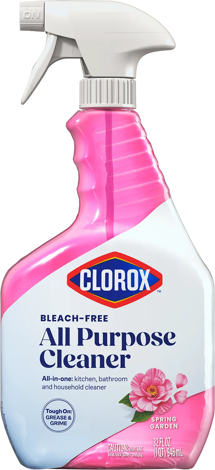 Spray bottle of Clorox All Purpose Cleaner Spring Garden scent