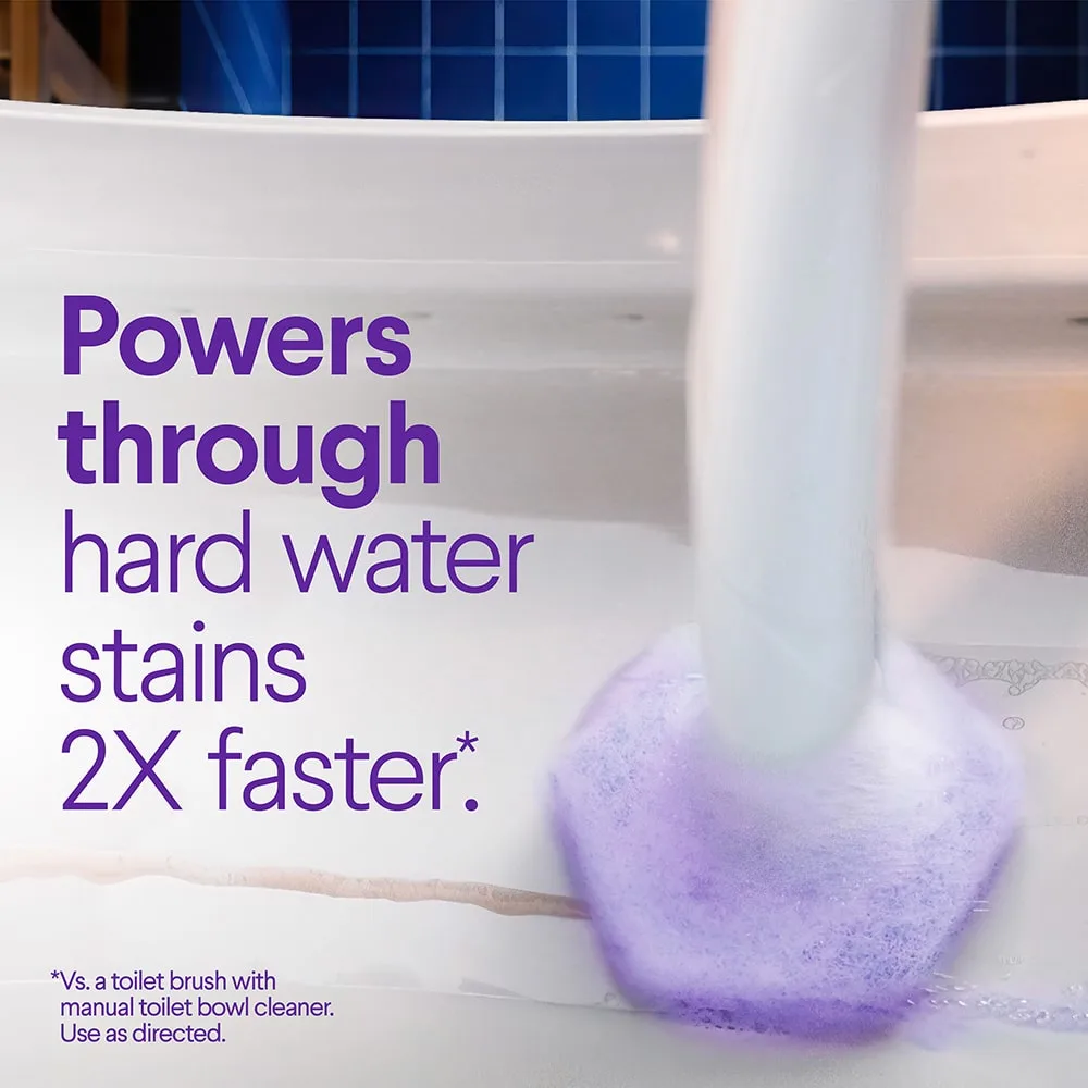 Powers through hard water stains 2x faster