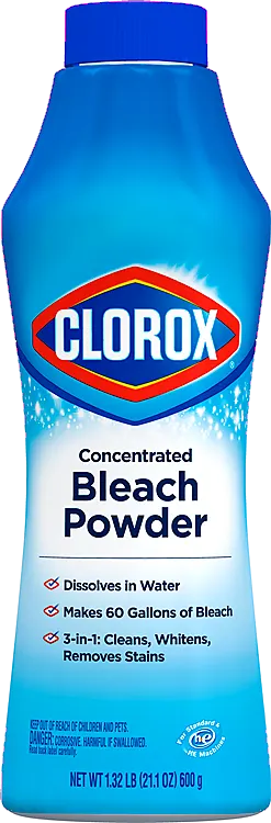 Bottle of Clorox Concentrated Bleach Powder