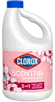 bottle of Clorox™ Scentiva™ Bleach, lavender & jasmine scent
