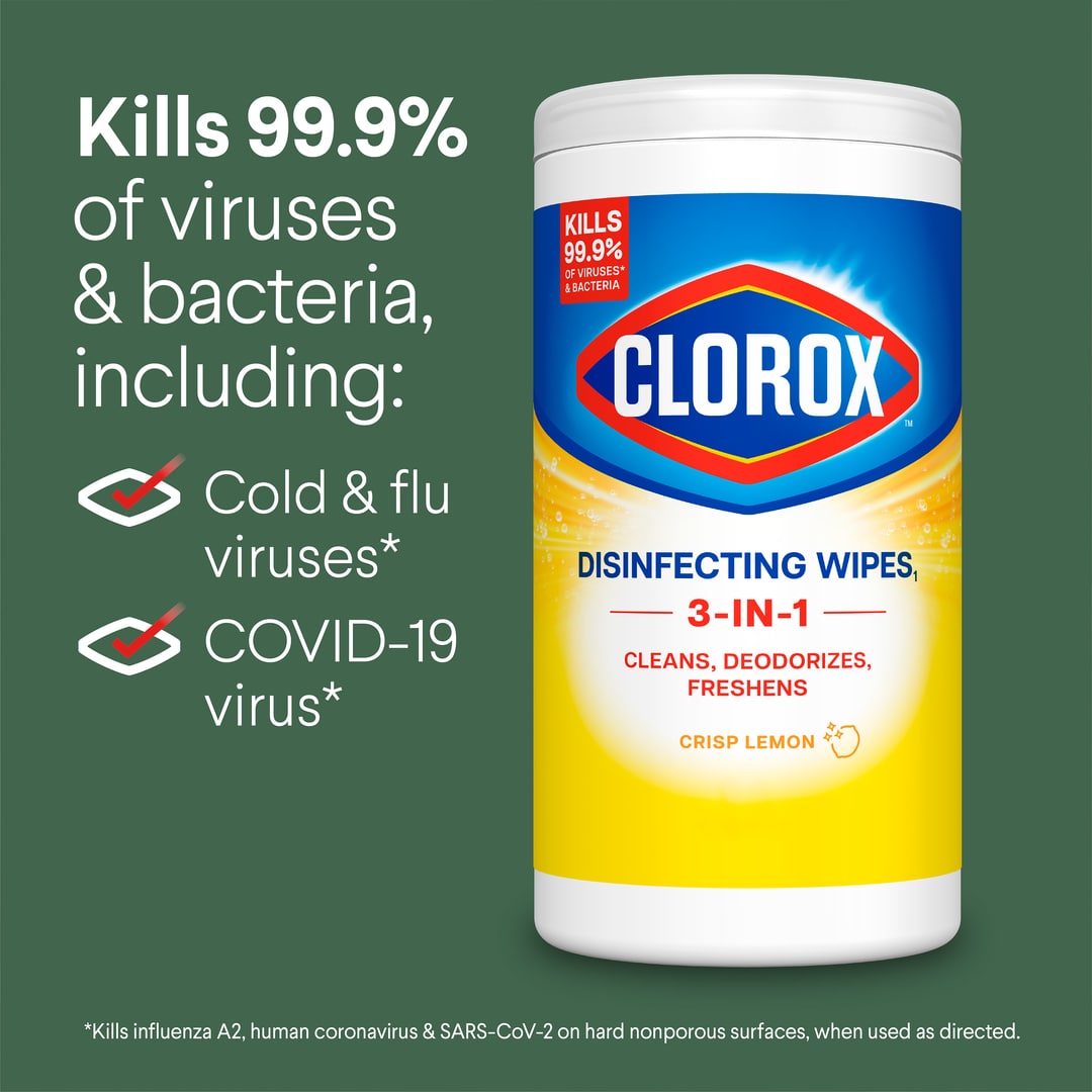 will clorox wipes clean spilled vape juice Clorox™ Disinfecting Cleaning Wipes