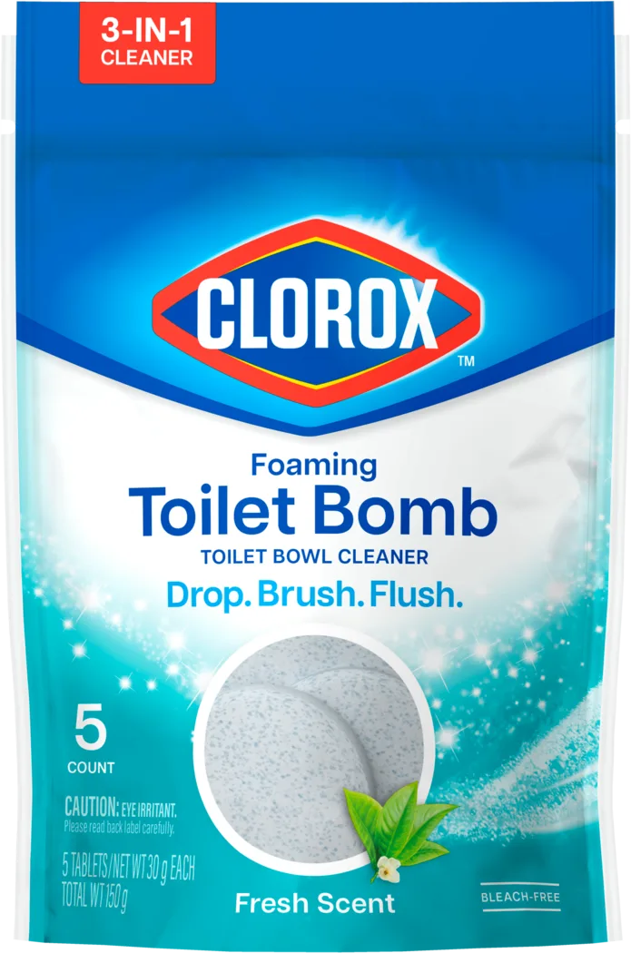 Bolsa resellable que contiene 5 tabletas de bomba de baño espumosa