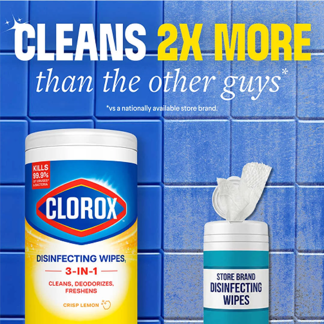 Disinfecting Cleaning Wipes₁ | Crisp Lemon Scent