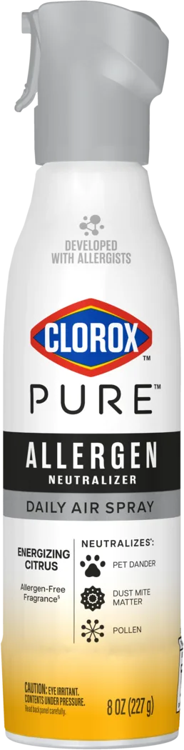 Spray container of PURE Allergen Neutralizer Daily Air Spray in a Energizing Citrus scent