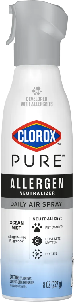 Spray container of PURE Allergen Neutralizer Daily Air Spray in a Ocean Mist scent