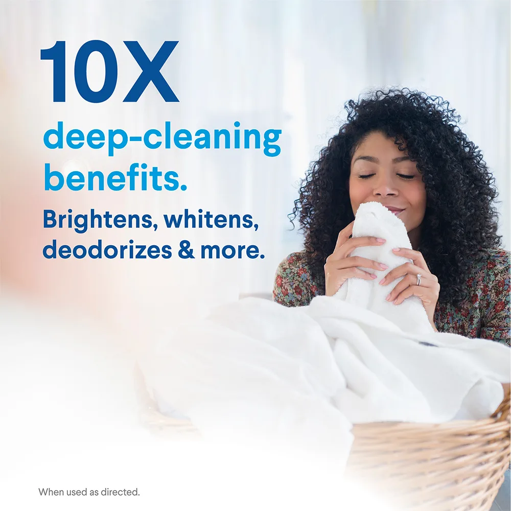 10x deep cleaning benefits. brightens, whitens, deodorizes & more