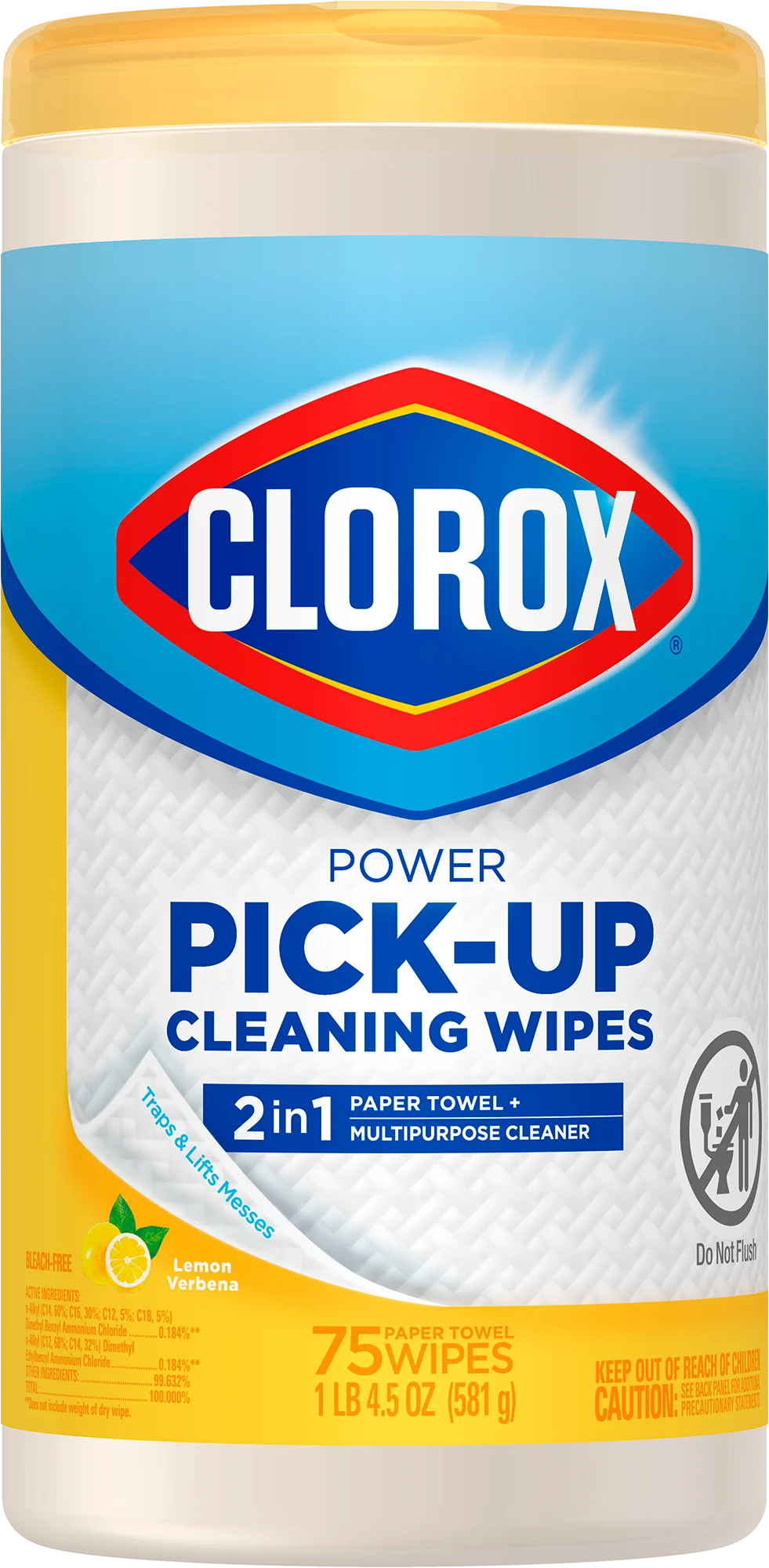 Power Pick-Up Cleaning Wipes | Lemon Verbena