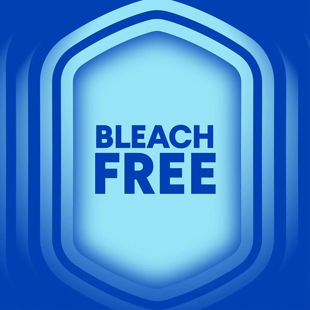 Bleach-Free written in dark blue on a light blue background