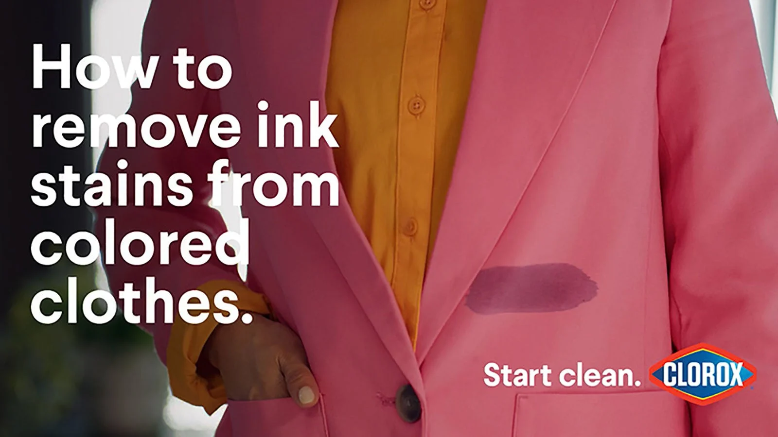How to Get Ink Stains Out of Clothes, after Drying or Fresh Clorox®