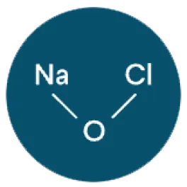 illustration of a sodium hypochlorite molecule