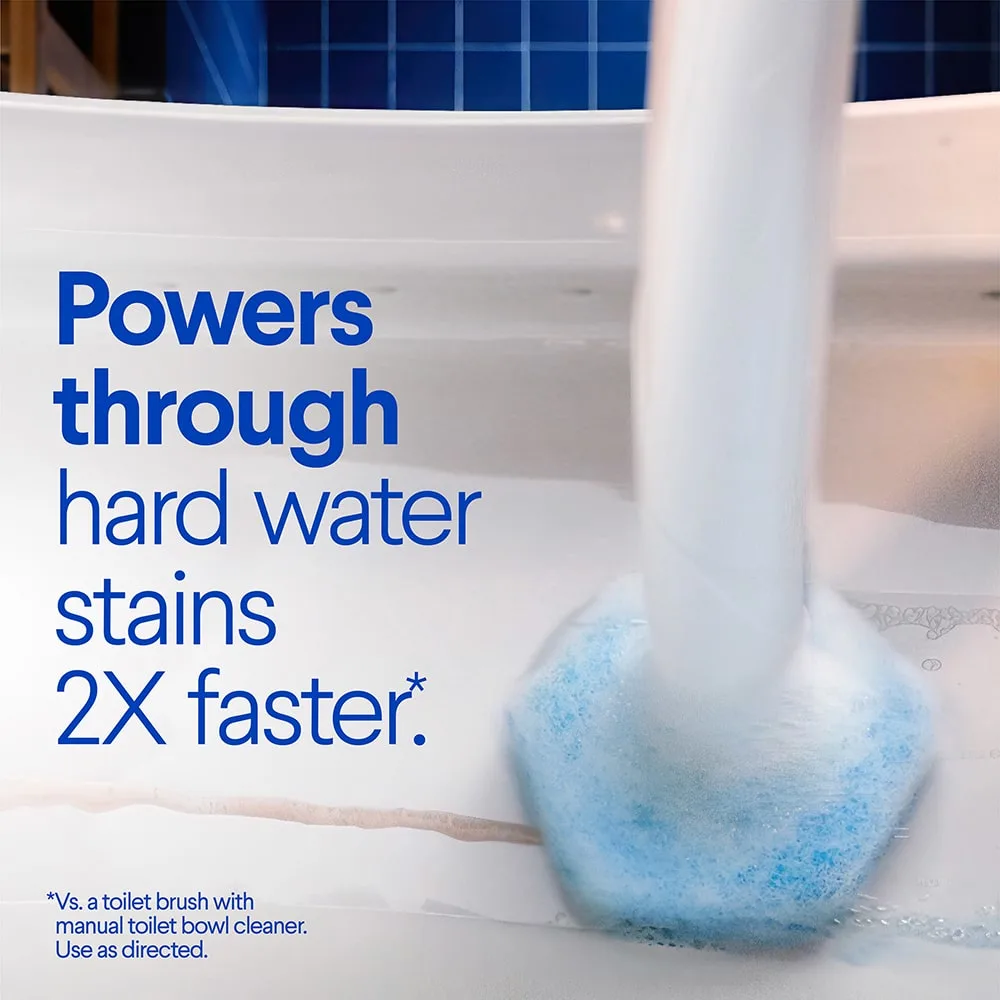 Powers through hard water stains 2X faster
