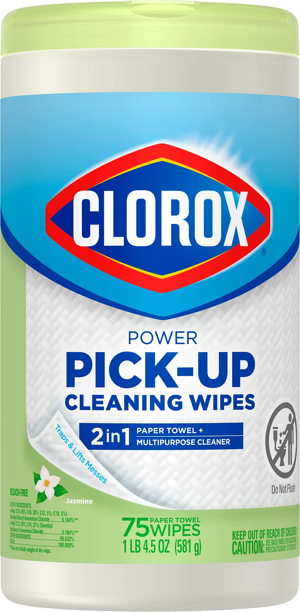 Power Pick-Up Cleaning Wipes | Jasmine