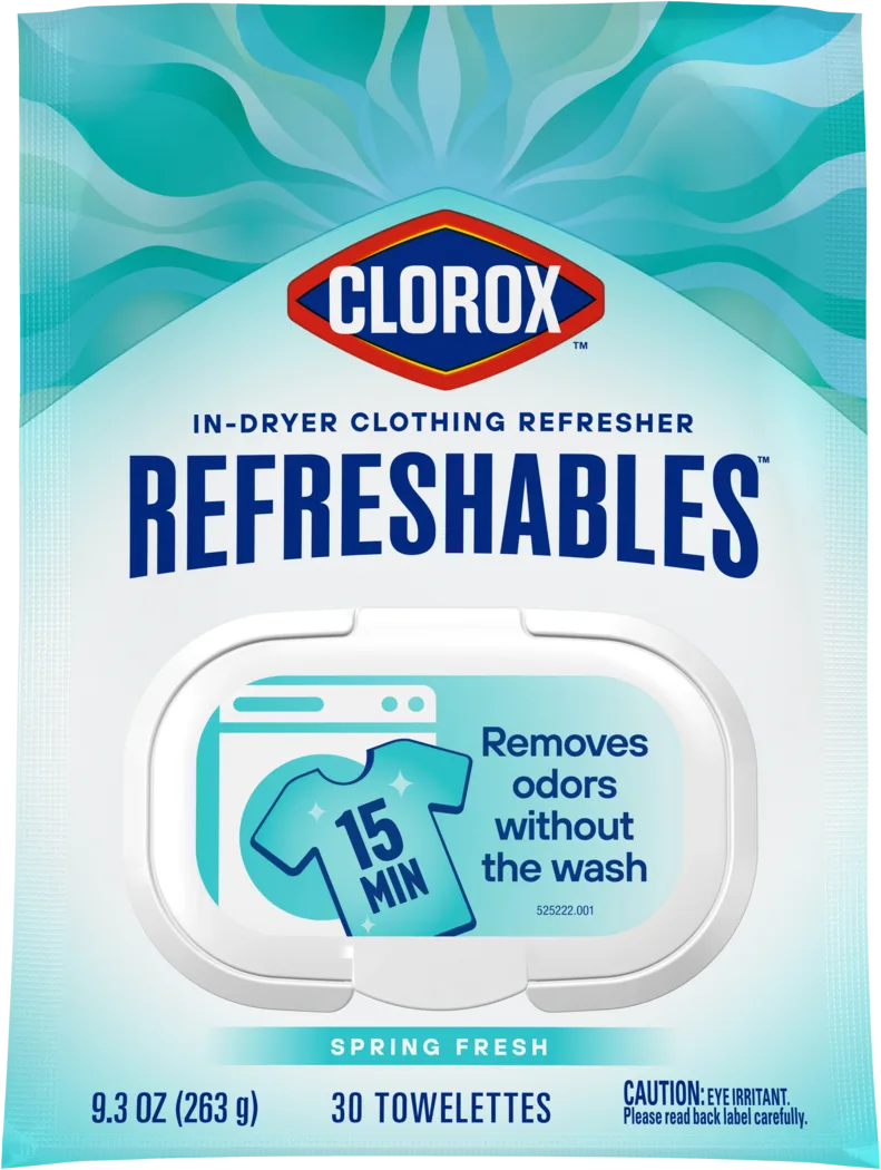 Package of Refreshables In-Dryer Clothing Refresher