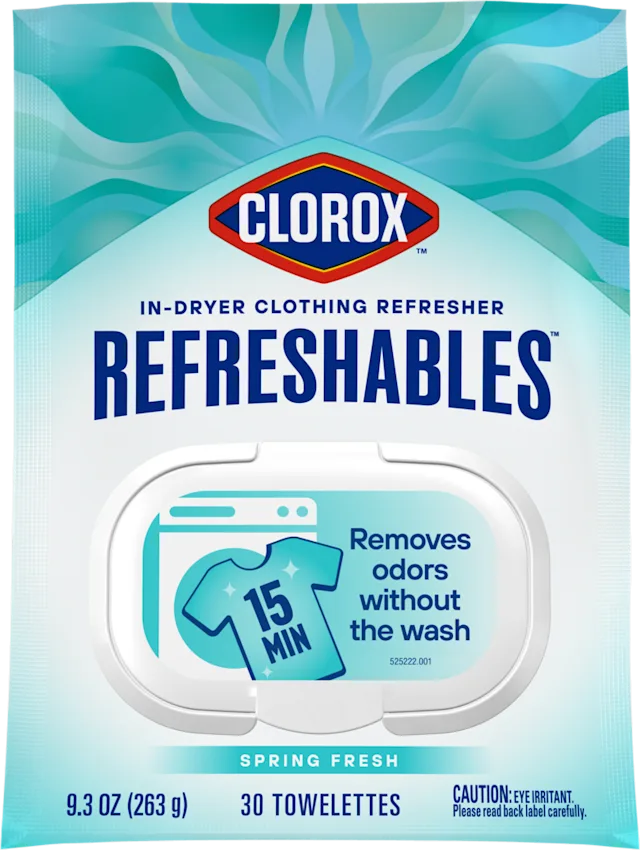 リリ　ハイドロコンプレックス　クレンザー業務 Clorox™ Refreshables™ In-Dryer Clothing Refresher | Clorox™