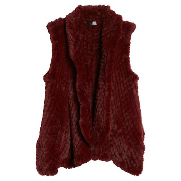 Love token faux fur vest clearance