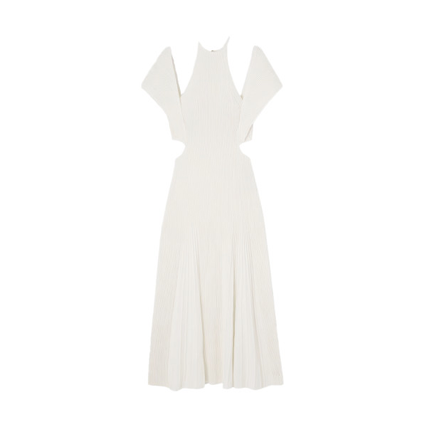 Chloe  cutout ribbed wool gown