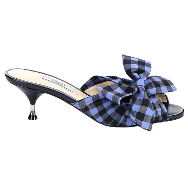 Prada mules with bow sales
