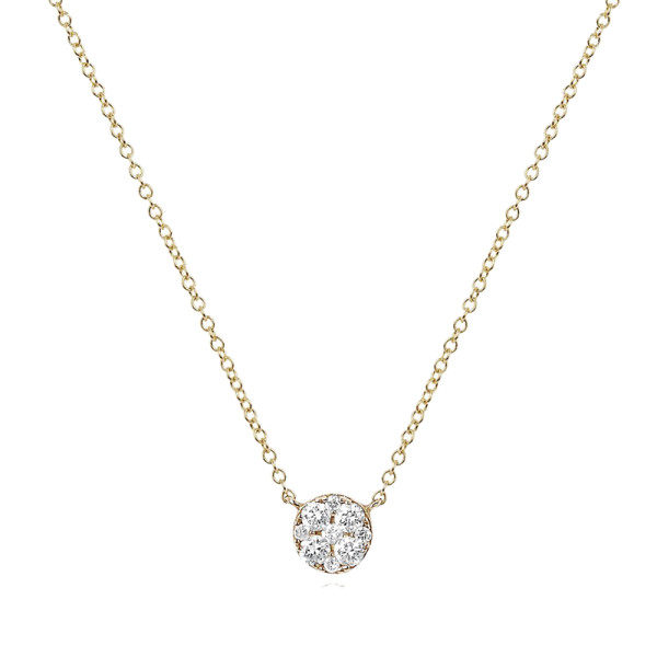Ef collection diamond pendant necklace