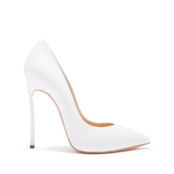 Casadei blade heels in white