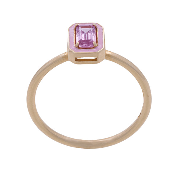 Alison lou dearest s pink sapphire ring