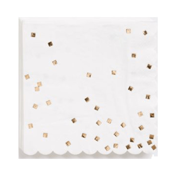Paper source gold confetti large napkins