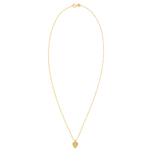 Jennifer meyer 18k gold heart necklace  