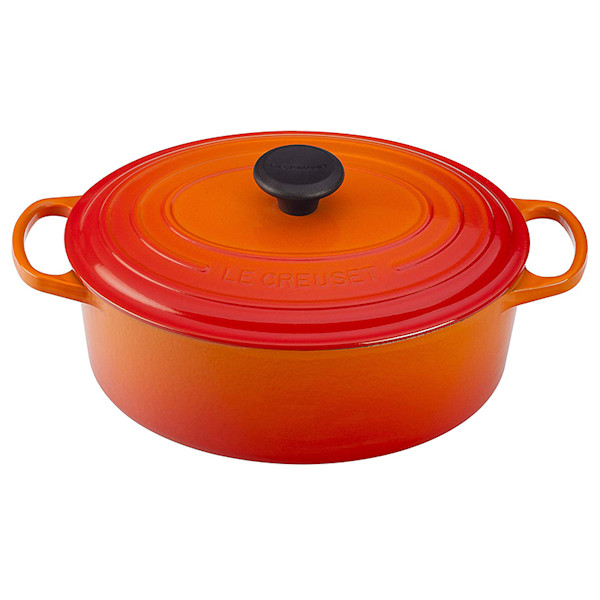 Le creuset enameled cast iron signature oval dutch oven