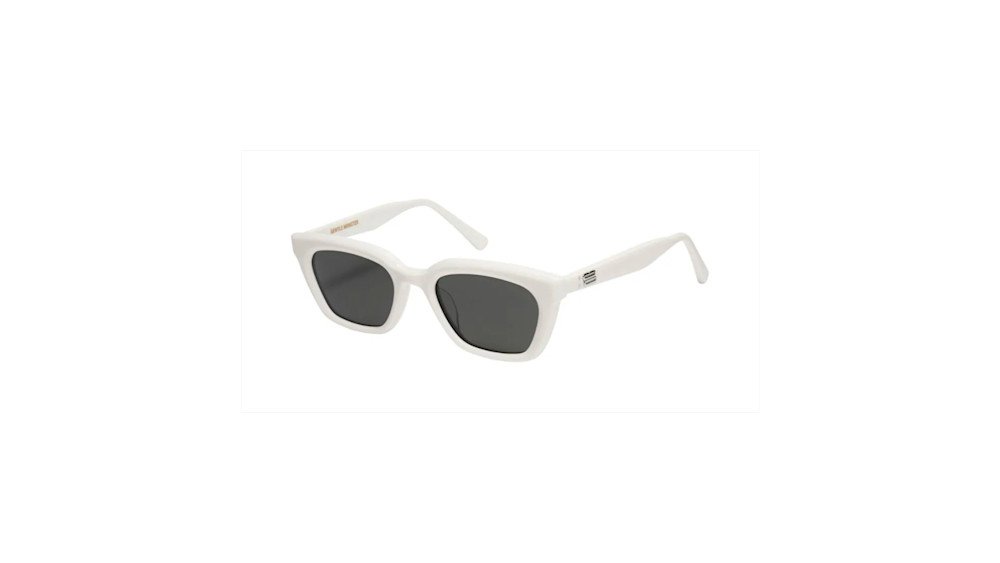 Gentle Monster Rectangle Frame Sunglasses in White Story Rain